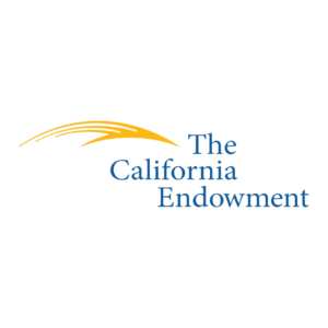 Logo: A golden arch next to the text "The California Endowment"