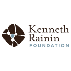 Logo: Black flower with blue pollen in the center with text to the right that reads: "Kenneth Rainin Foundation"